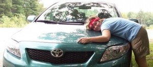 Dragonfly is so happy to see her car! Dragonfly is so happy to see her car!