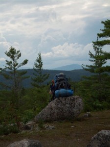 Dirigo enjoying the view from the RainbowLedges