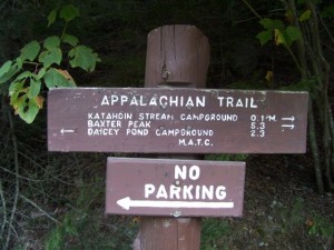 Sign As Leaving the Tote Road g the Tote Road