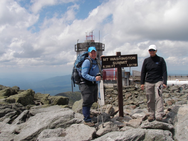 Dirigo & Python at the summit of Mt. Washington