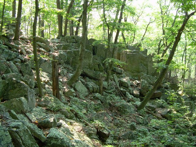 Rocks at start of hike Rocks at start of hike