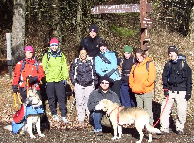 Group shot near the end of the hike Group shot near the end of the hike