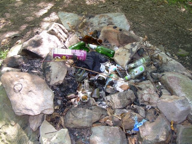 Trash a tDeer Lick Shelters Trash a tDeer Lick Shelters