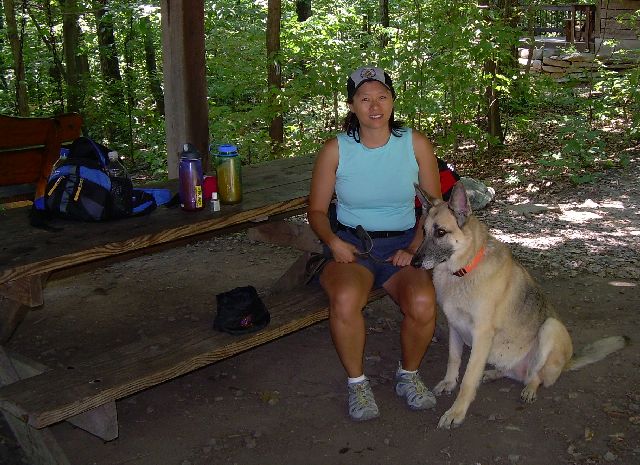 Python and Zero at the David Lesser Shelter