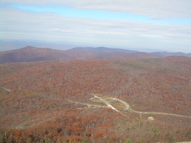 Looking down towards Thorton Gap Looking down towards Thorton Gap