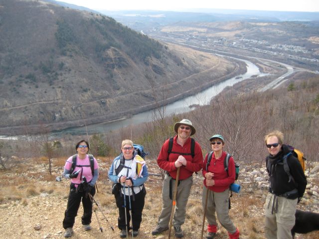 Ready to start descending from Lehigh Gap