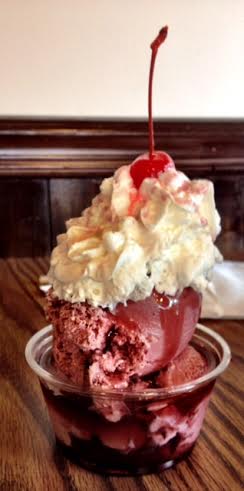 Blackberry sundae at Loft Mountain Wayside