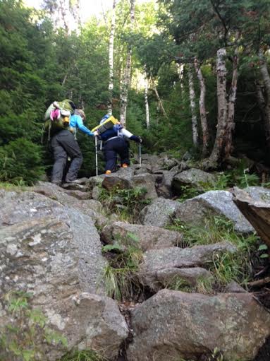 Climbing towards Carter Dome