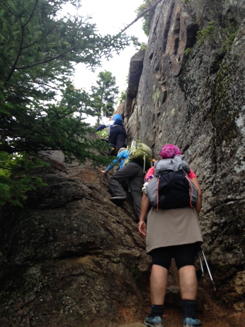 First hard climb up to Wildcat E