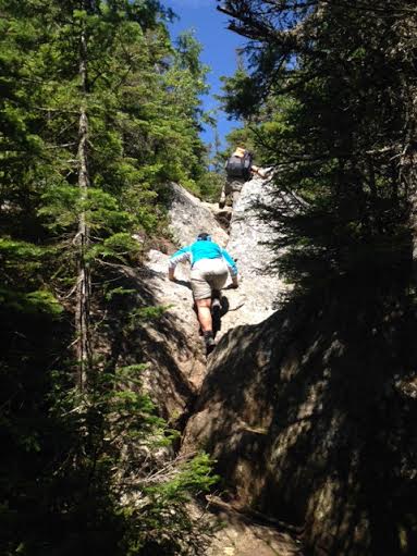 Lock Down climbing to Mt. Moriah summit