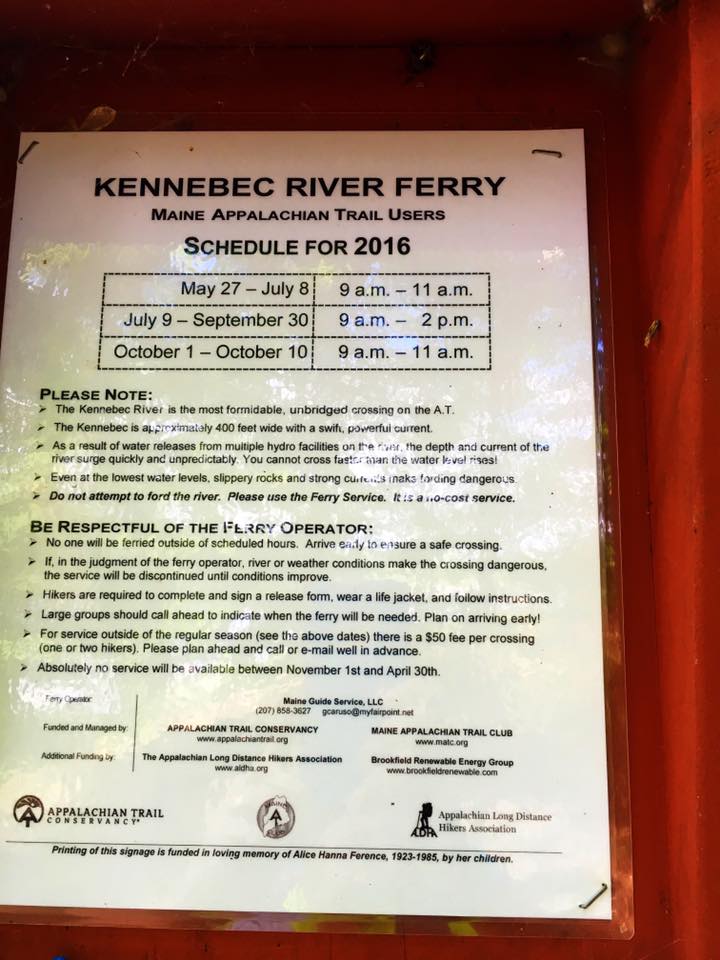 Kennebec River Ferry Schedule